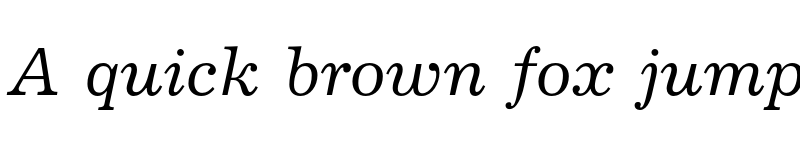 Preview of FONTSPRING DEMO - Journal Italic font