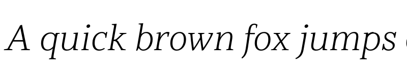 Preview of FONTSPRING DEMO - Jozef Light Italic font