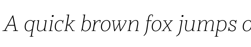 Preview of FONTSPRING DEMO - Jozef Thin Italic font