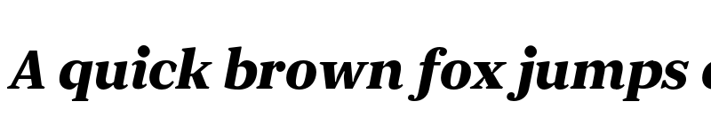 Preview of FONTSPRING DEMO - JT Douro-Serif Black Italic font