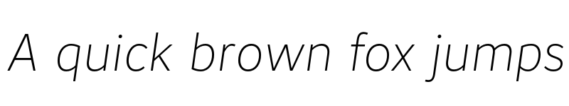 Preview of FONTSPRING DEMO - June Extralight Italic font