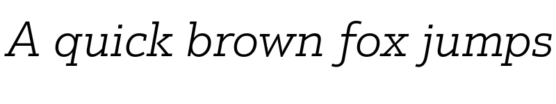 Preview of FONTSPRING DEMO - Justus Pro Light Italic font