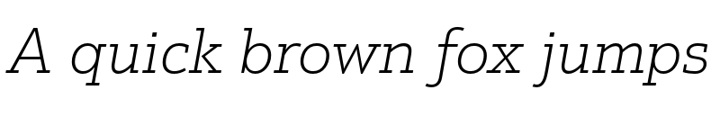 Preview of FONTSPRING DEMO - Justus Pro Thin Italic font