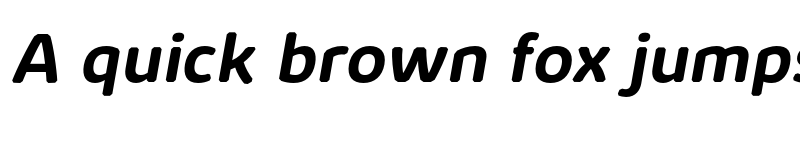 Preview of FONTSPRING DEMO - Kabrio Abarth Bold Italic font