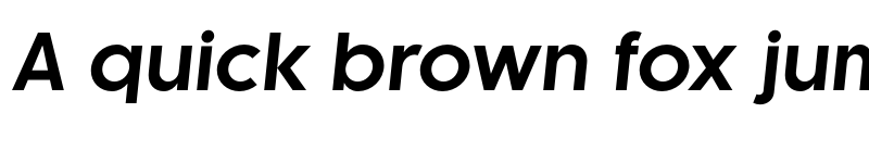 Preview of FONTSPRING DEMO - Kaleko 105 Bold Italic font