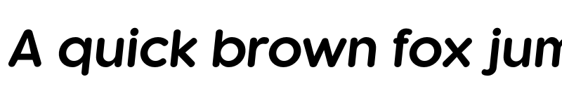 Preview of FONTSPRING DEMO - Kaleko 105 Round Bold Italic font