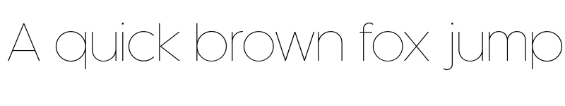 Preview of FONTSPRING DEMO - Kaleko 205 Thin Regular font