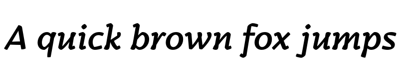 Preview of FONTSPRING DEMO - Kamado Medium Italic Regular font