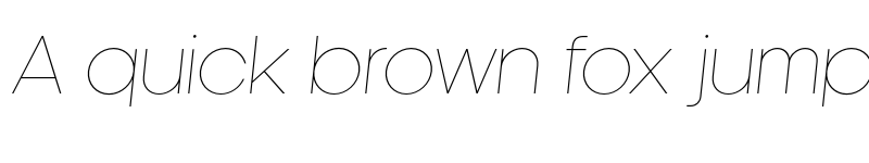 Preview of FONTSPRING DEMO - Kamerik 205 Thin Italic font