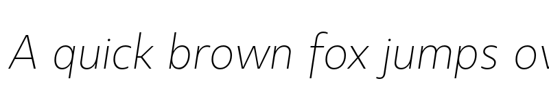 Preview of FONTSPRING DEMO - Kappa Text UltraLight Italic Regular font