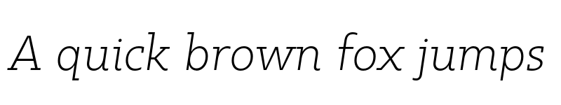 Preview of FONTSPRING DEMO - Kappa Vol2 D LightItalic Regular font