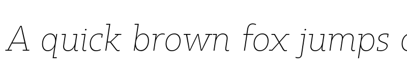 Preview of FONTSPRING DEMO - Kappa Vol2 D ThinItalic Regular font
