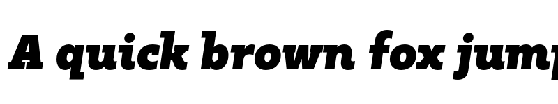 Preview of FONTSPRING DEMO - Kappa Vol2 D UltraBlackItalic Regular font