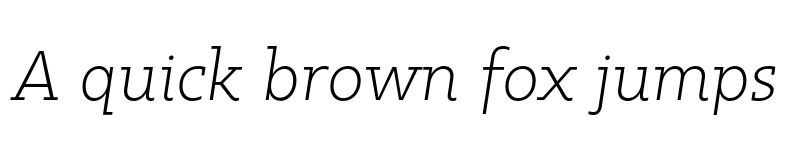 Preview of FONTSPRING DEMO - Kappa Vol2 LightItalic Regular font