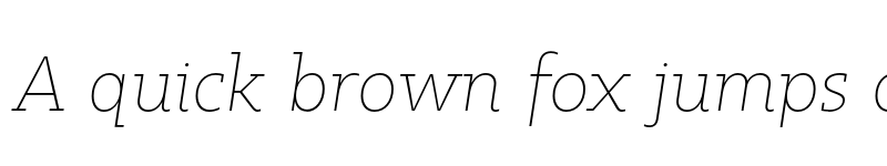 Preview of FONTSPRING DEMO - Kappa Vol2 ThinItalic Regular font