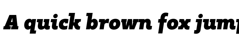 Preview of FONTSPRING DEMO - Kappa Vol2 UltraBlackItalic Regular font