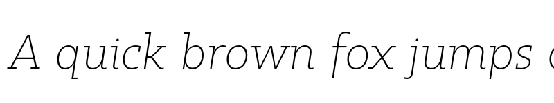 Preview of FONTSPRING DEMO - Kappa Vol2 UltraLightItalic Regular font