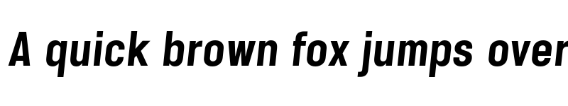 Preview of FONTSPRING DEMO - Karben 105 Bold Italic font