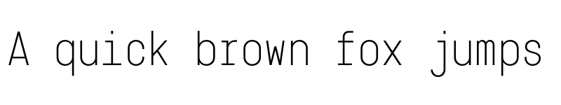 Preview of FONTSPRING DEMO - Karben 105 Mono Regular font