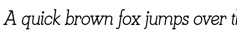 Preview of FONTSPRING DEMO - Kate Slab Italic font