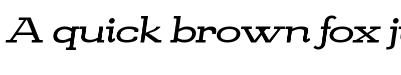 Preview of FONTSPRING DEMO - Kate Slab Ultra Expanded Bold Italic font