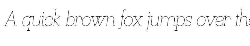 Preview of FONTSPRING DEMO - KateSlab200ExLtIt Italic font