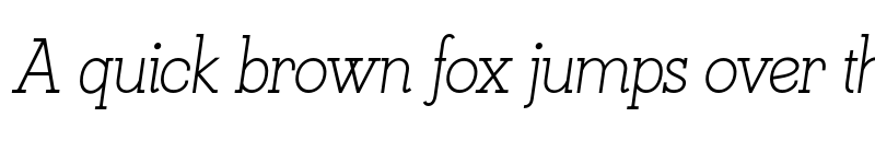 Preview of FONTSPRING DEMO - KateSlab350SemLtIt Italic font