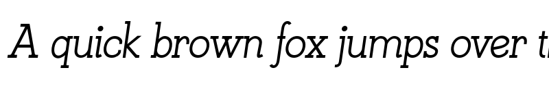 Preview of FONTSPRING DEMO - KateSlab500MedIt Italic font