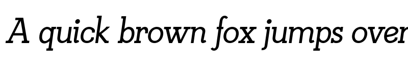 Preview of FONTSPRING DEMO - KateSlab600SemBldIt Italic font