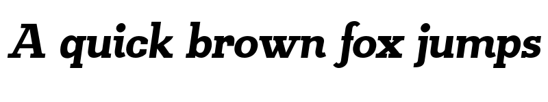 Preview of FONTSPRING DEMO - KateSlab800ExBldIt Italic font