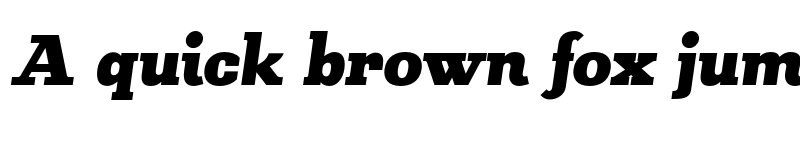 Preview of FONTSPRING DEMO - KateSlab900BlkIt Italic font