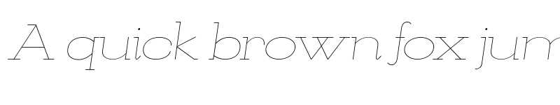 Preview of FONTSPRING DEMO - KateSlabUltraEx100ThinIt Italic font