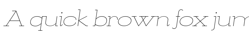 Preview of FONTSPRING DEMO - KateSlabUltraEx200ExLtIt Italic font