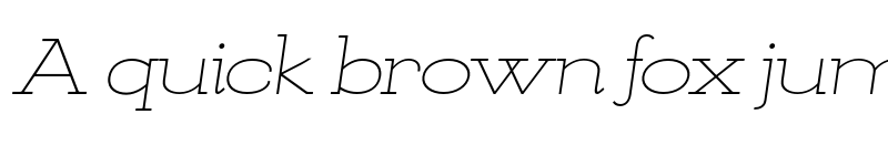 Preview of FONTSPRING DEMO - KateSlabUltraEx300LtIt Italic font