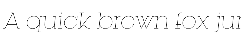 Preview of FONTSPRING DEMO - Kettering 205 Thin Italic font