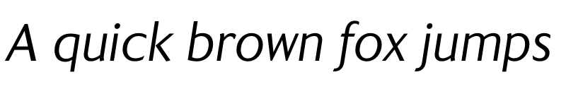 Preview of FONTSPRING DEMO - Kindersley Sans Italic font