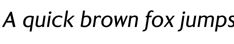 Preview of FONTSPRING DEMO - Kindersley Sans Medium Italic font