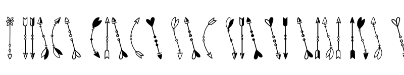 Preview of FONTSPRING DEMO - Kinfolk Pro Arrows Arrows font