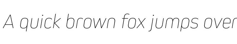 Preview of FONTSPRING DEMO - Kiro Thin Italic font