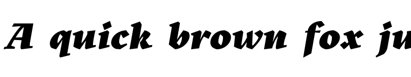 Preview of FONTSPRING DEMO - Kitsch Black Italic font