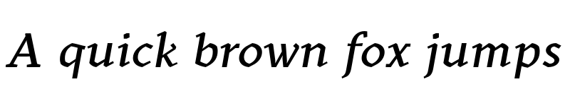 Preview of FONTSPRING DEMO - Kitsch Text Medium Italic font