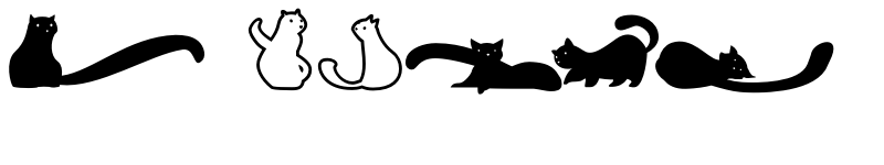 Preview of FONTSPRING DEMO - Kitten Dingcats Regular font