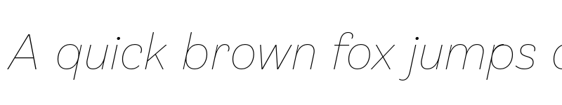 Preview of FONTSPRING DEMO - Klainy Thin Italic Regular font