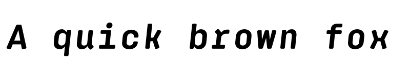 Preview of FONTSPRING DEMO - Klamp 105 Mono Bold Italic font