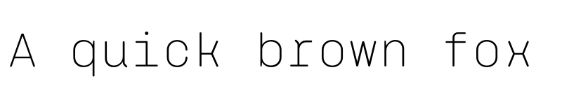 Preview of FONTSPRING DEMO - Klamp 105 Mono Light Regular font