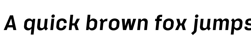 Preview of FONTSPRING DEMO - Klamp 205 Bold Italic font