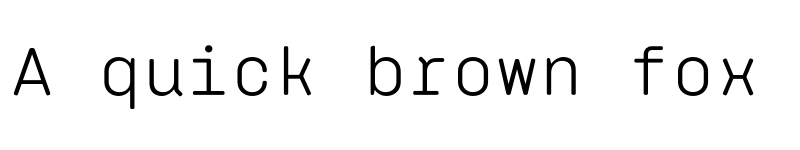 Preview of FONTSPRING DEMO - Klamp 205 Mono Regular font