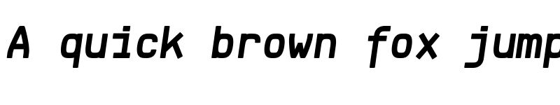 Preview of FONTSPRING DEMO - Klartext Mono Bold Italic font