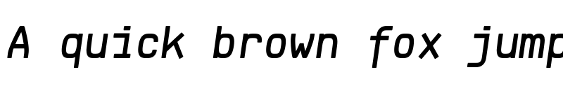 Preview of FONTSPRING DEMO - Klartext Mono Medium Italic font