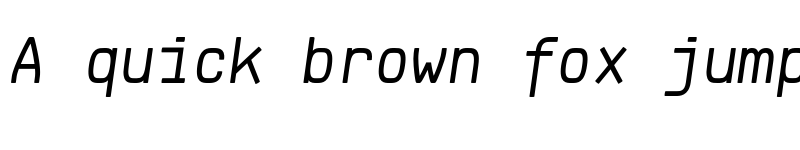 Preview of FONTSPRING DEMO - Klartext Mono Regular Italic font